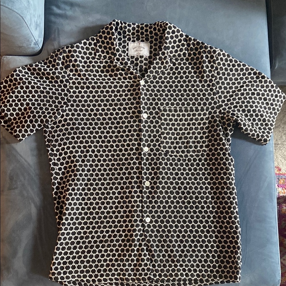 Black and white folclore short sleeve